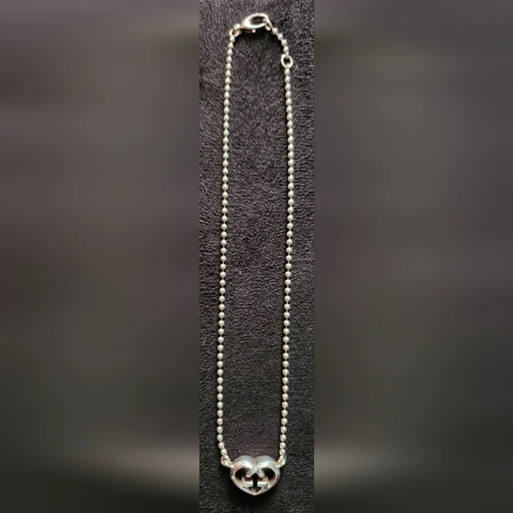 213. EUC Gucci 16" silver 925 choker necklace - Picture 5 of 7